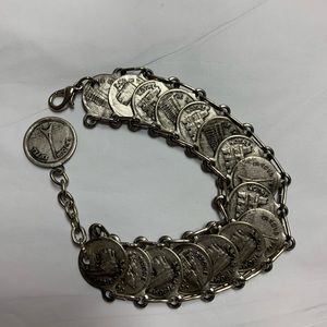 Paris Silvertone metal souvenir bracelet